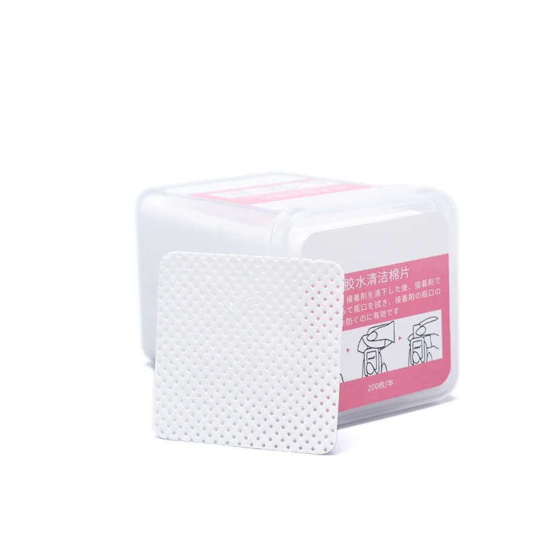 

200Pcs Pure Cotton Nails Pads Paper Cleaner Lint-Free Nail Wipes