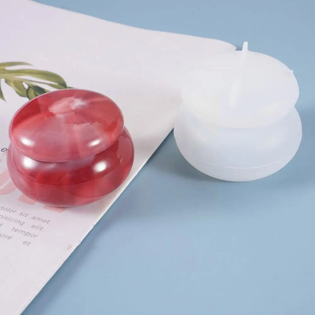 

1Pc Crystal Epoxy Resin Mold Rouge Lipstick Jar Casting Jewelry Storage Making Box Mould Tools Jewelry Silicone Crafts DIY B5W5