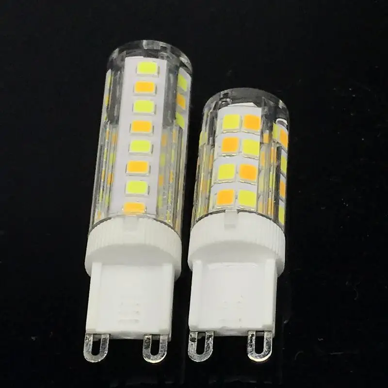 

Новый светодиодный керамический диммисветодиодный светильник G9 Led 220 В, трехцветный меняющийся корпус ПК, 220 В, лм, сменный галогенный светил...