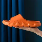 Сандалии пламени мужские на толстой тапочки на подошве, мягкая подошва, индивидуальные босоножки для пляжа, для дома, ванной, лето 2021