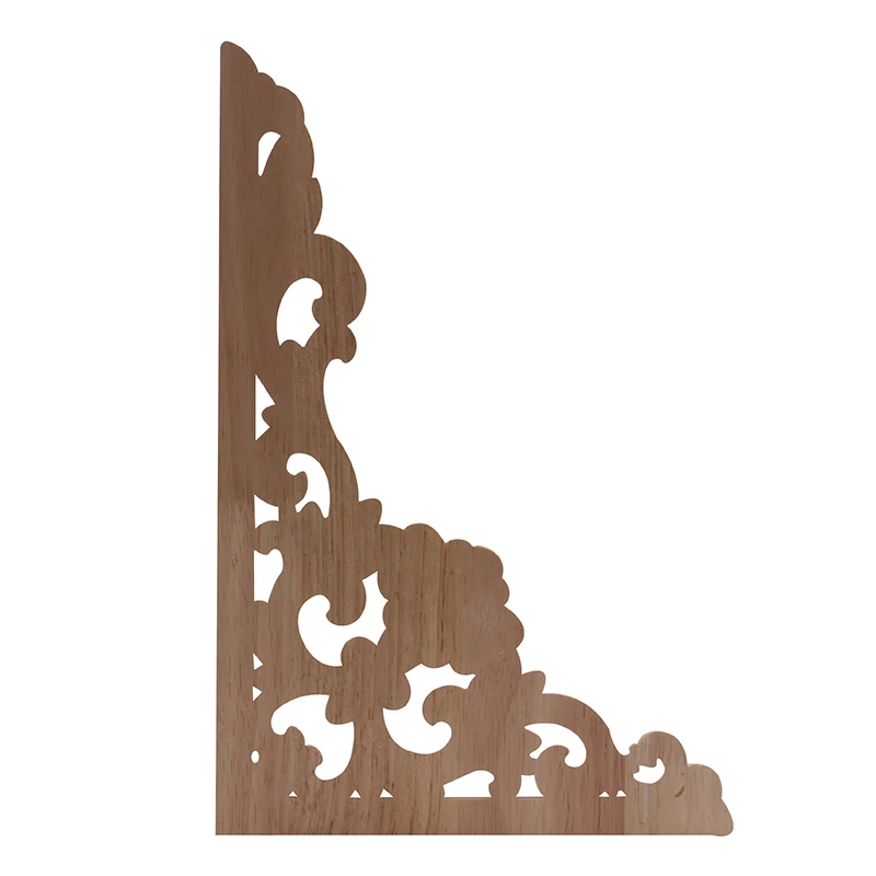 Новые деревянные фигурки накладка аппликация деревянная Декаль резным декором в