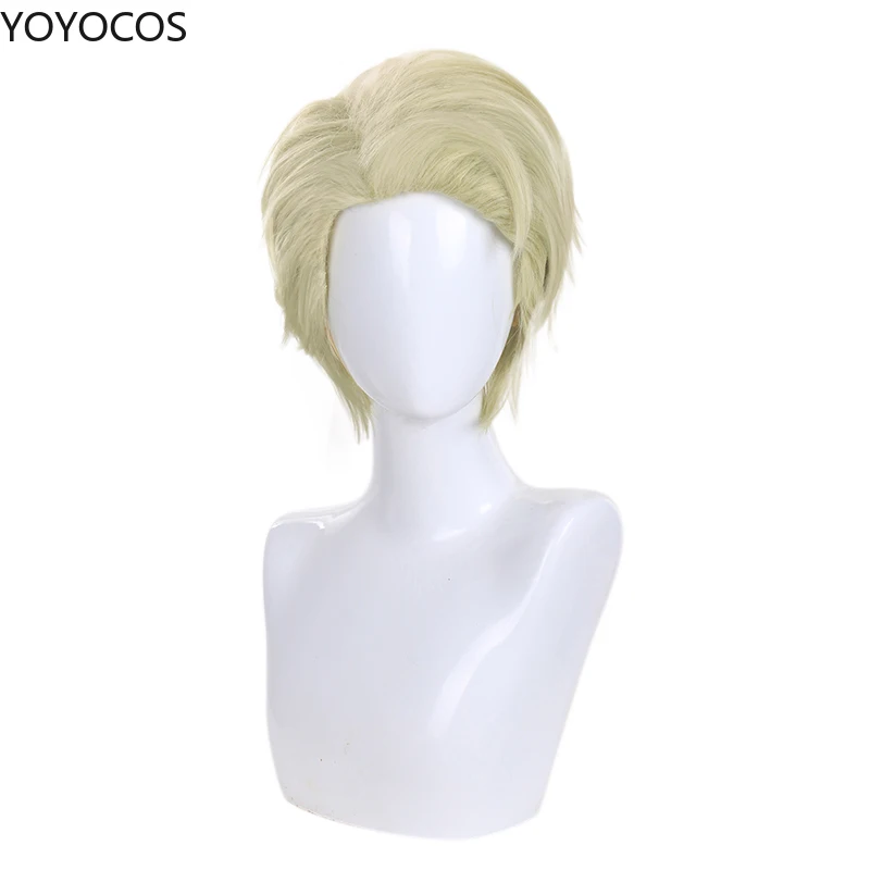 

Парик YOYOCOS, аниме, юдзюцу, кайзен, Нанами, кенто, для косплея, бежевый, красивый, короткие волосы, Мужская прическа, для вечевечерние, ролевых и...