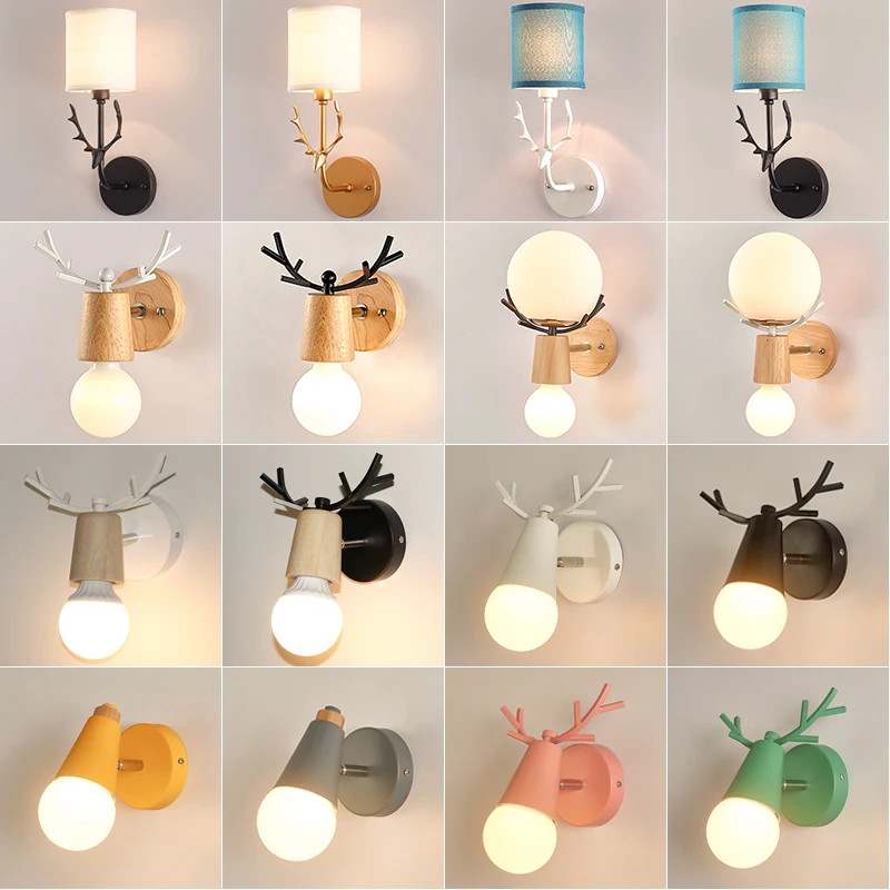 Скандинавский настенный светильник современный минималистичный светодиодный