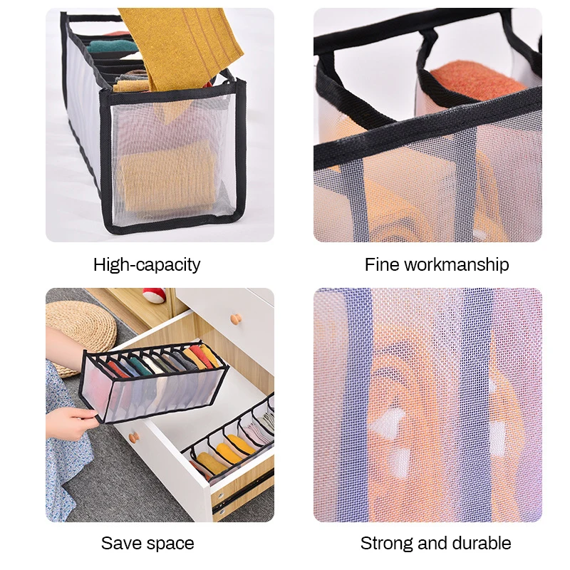 

1/3pcs New Underwear Bra Organizer Storage Box 2 Colors Drawer Closet Organizers Boxes For Underwear Scarfs Socks Bra Hot Sale