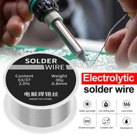 30g welding solder wire high purity low fusion spot 0 8mm rosin core soldering wire roll no clean flux 2 0 tin bga welding tool