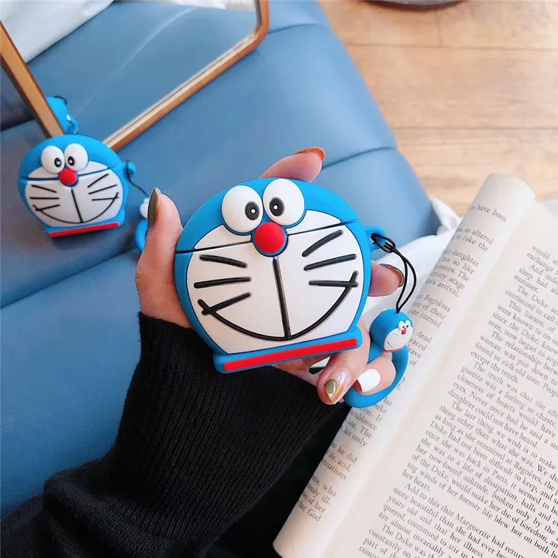Силиконовый чехол для наушников Airpods 2 Чехол 3D мультфильм прекрасное покрытие