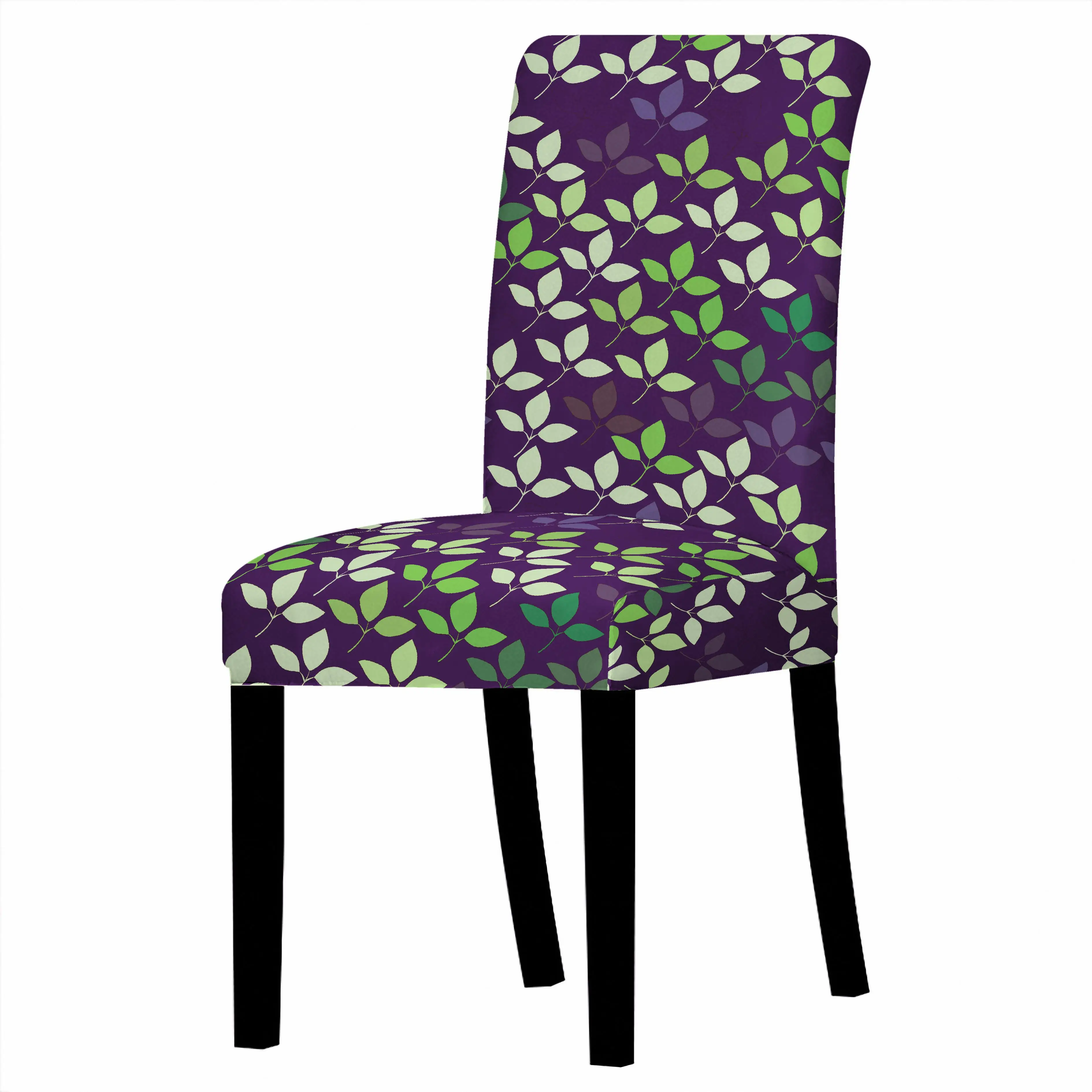 Nordic Leaf pattern Chair Cover Home Dining Elastic Chair Covers Multifunctional Spandex Elastic Cloth Universal Stretch 1PCS