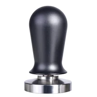 515358mm coffee distributor tamper with spring loaded stainless steel flat tamper distribut aluminum handle coffee accessories