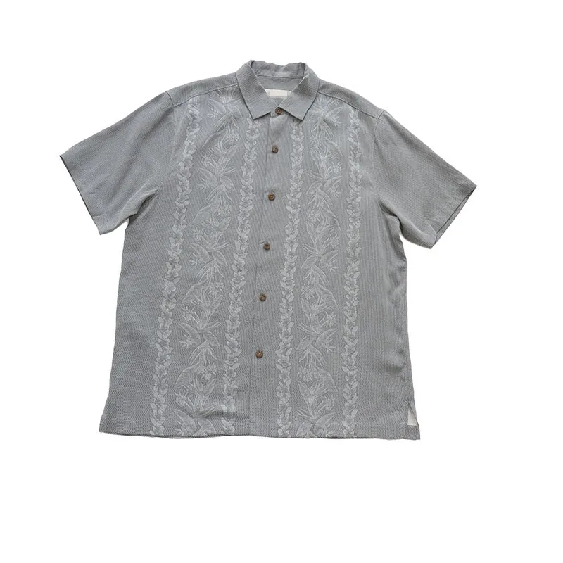 Три Цвета 100% шелковые мужские ретро рубашки в винтажном стиле Однотонная