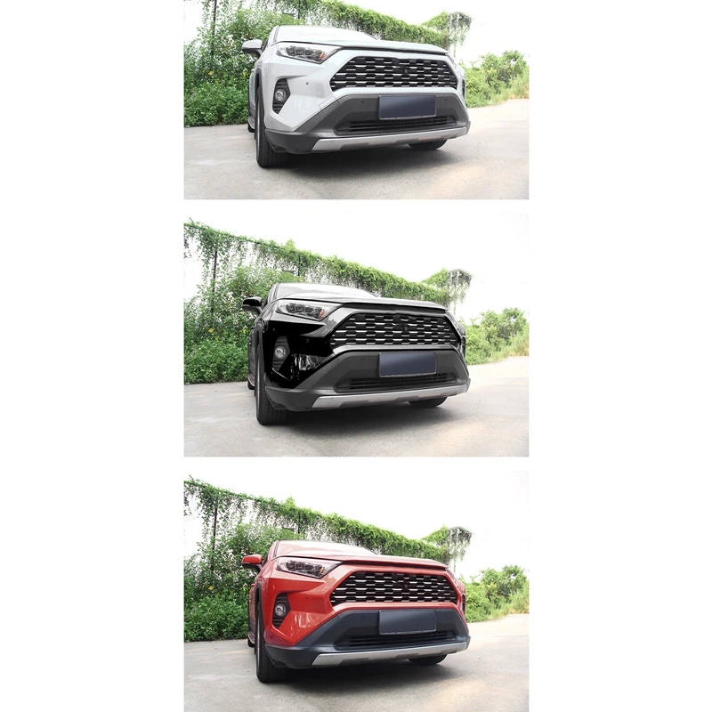 

54PCS Stainless Steel 3D Front Grille Sticker Trim for Toyota Rav 4 Rav4 2019 2020 2021 Car Styling