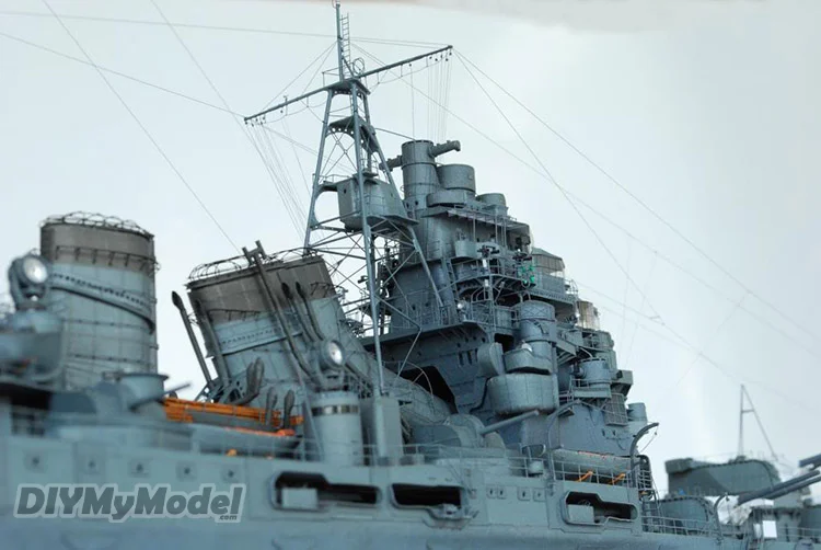 DIYMyModeI-modelo de papel para manualidades, rompecabezas de juguete hecho a mano, de Jap&oacute;n, Kaohsiung, heavy cruiser 1:200-3