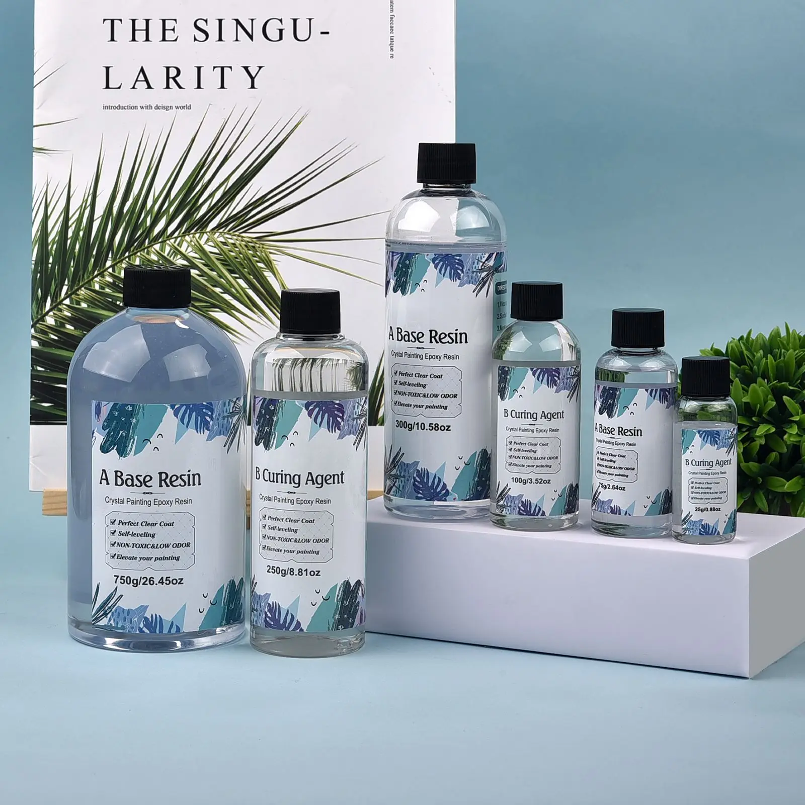 Клей для эпоксидной смолы AB 3:1 быстроотверждаемый клей форма прозрачный