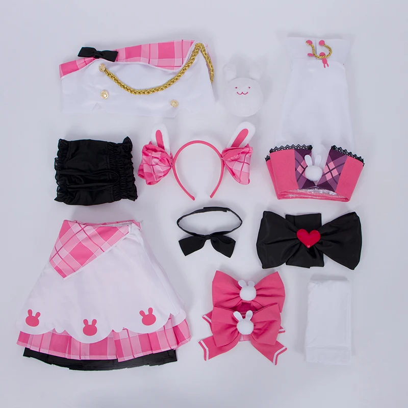 

Game Azur Lane USS Laffey Cosplay Costume Bunny Idol Suit Top Skirt Full Set Sexy Cute Dress Women Halloween Carnival Uniforms