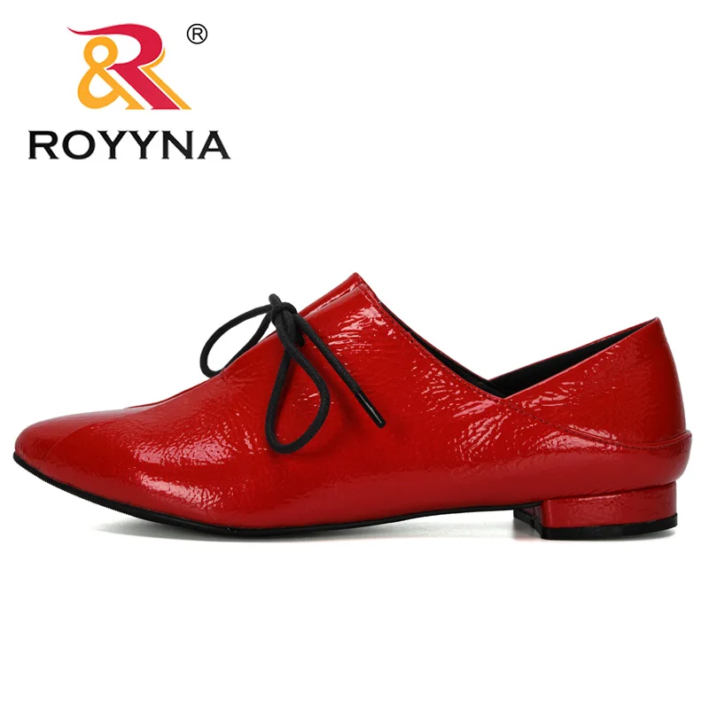ROYYNA 2019 New Designer Fashion Shoes Women Casual Point Toe Loafers Working Ladies Outdoor Walking Party Pumps Feminimo | Обувь