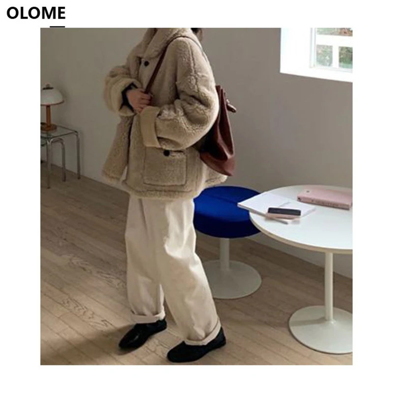 Женская свободная куртка однотонная хлопковая на осень и зиму 2020 | Парки