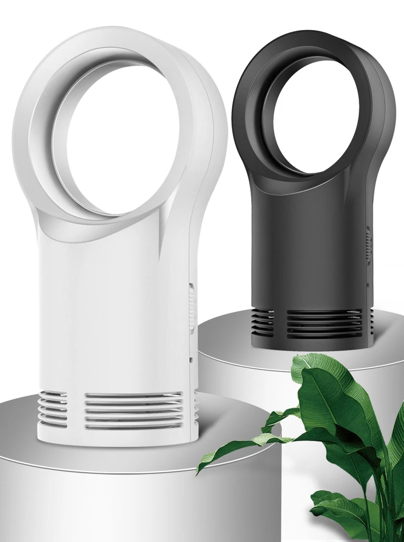400W Handy Bladeless Heater Desktop/Table Electric Warm Fan Space Heater Air Blower Radiator Use For Winter Office/Home