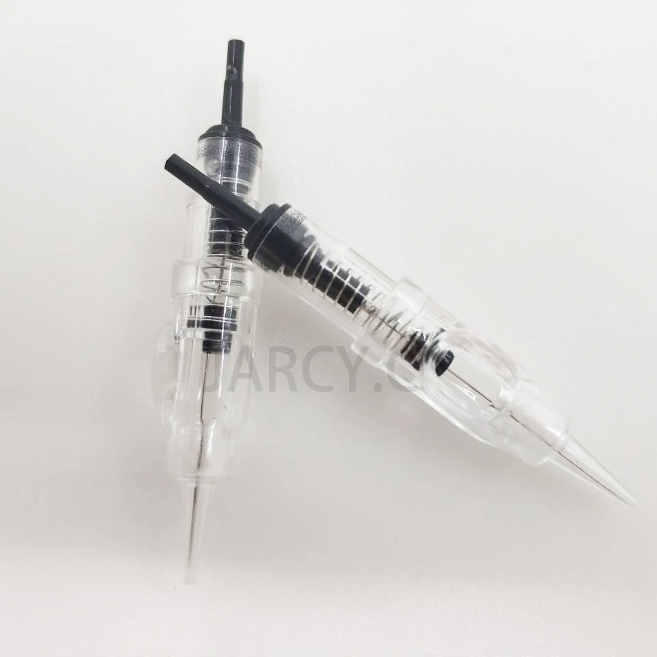 Tattoo Cartridge Needle Permanent Makeup 1RL Agulhas Easy Click for 600D-G Rotary Swiss Machine Pen 3D Lip/Eyebrow | Красота и