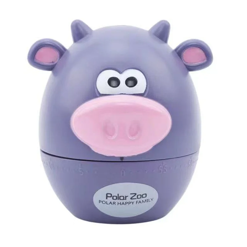 

1Pcs Cartoon Animal 60 Minutes Timer Kitchen Timer Mechanical Alarm Cooking Baking Helper Kitchen Accessories