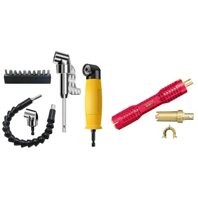 

3 шт., удлинитель для дрели с гибким валом, 90/105 градусов