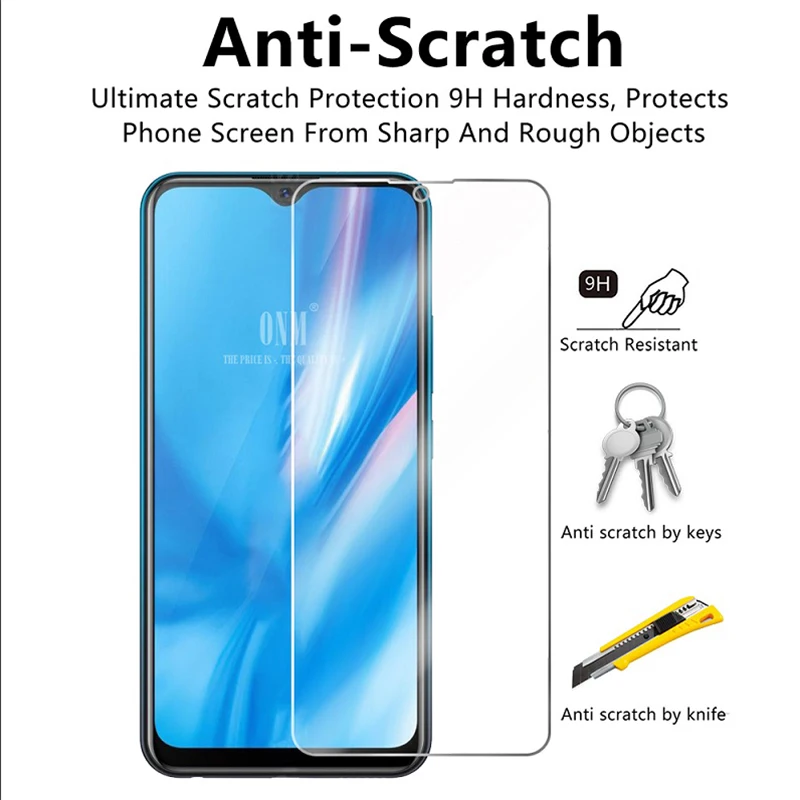 2 шт закаленное стекло для vivo Y11 2019 защитное защитная пленка|Защитные стёкла и