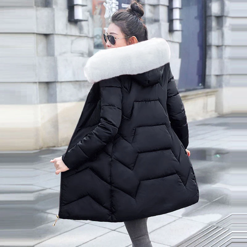 Большая Меховая теплая зимняя женская куртка 2020 новая Длинная Верхняя одежда для