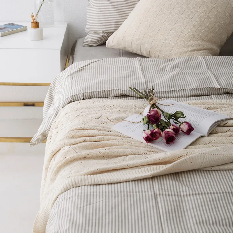 Новинка 3 цвета портативное покрывало в клетку супер мягкое вязаное одеяло для