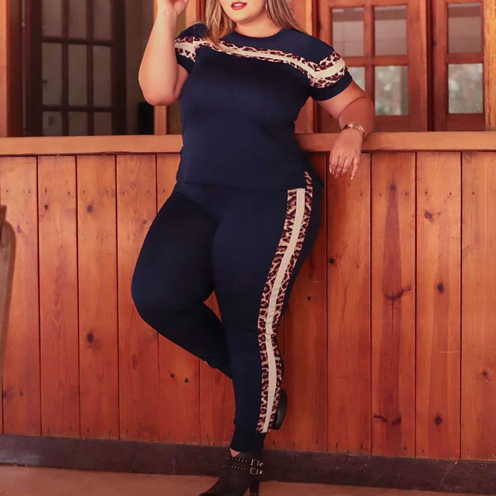 

Women's T-Shirts Summer Leopard Printing Fashion Summer T Shirt Tops Plus Size Clothing L-6XL Top Tees Short Sleeve Outdoor D30