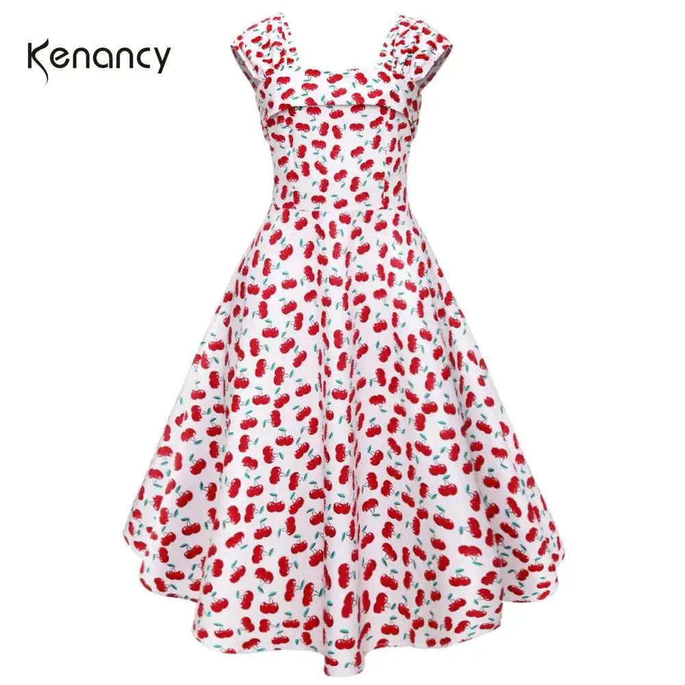 Женское винтажное платье с квадратным вырезом без рукавов|Женские платья| |