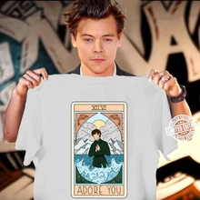 Футболка с надписью Harry Styles Adore You футболка Fine Line Love on Tour забавная
