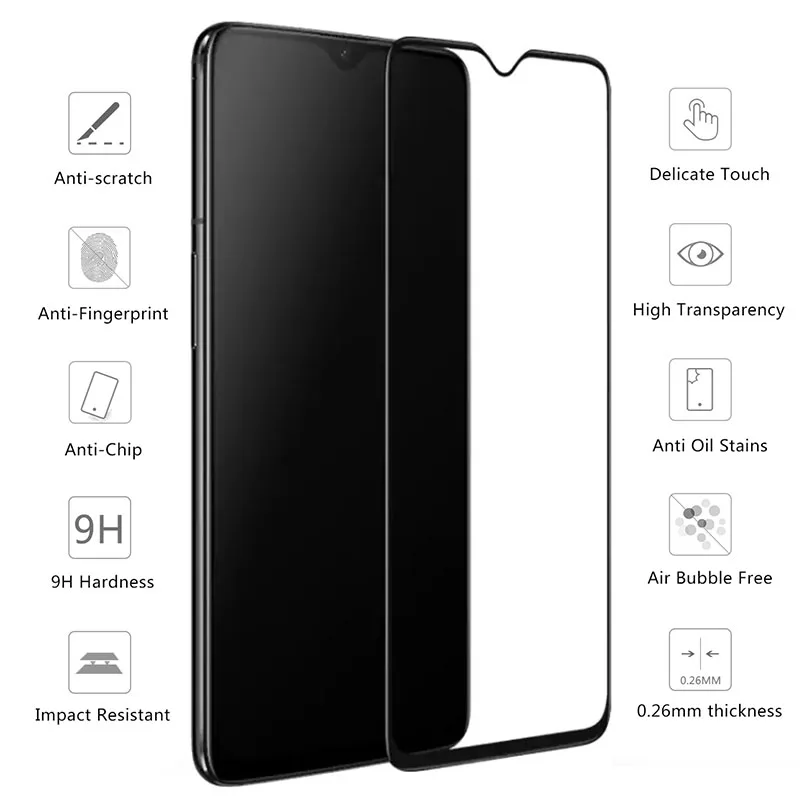 Защитное стекло для Oneplus 7 6 t 5 3 T закаленное защиты экрана One Plus T6 T5 Plus7 Plus6