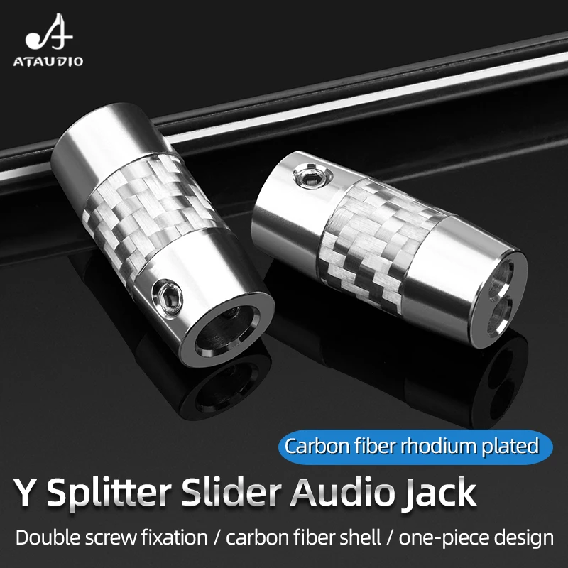 

ATAUDIO 6.0mm to 3.5mm Bright Shell Y Splitter Audio Jack Metal Adapter Earphone Plug DIY Upgrade Headset Wire Connector