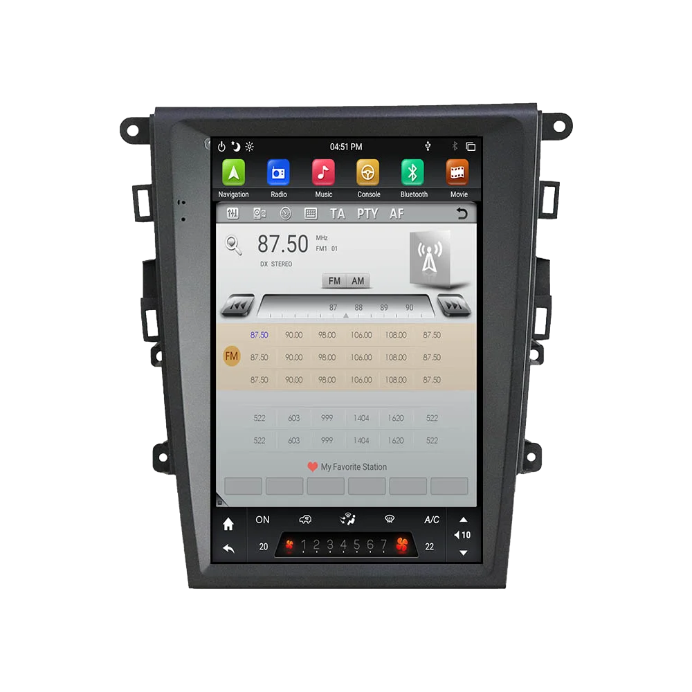 

DSP Carplay vertical Tesla screen 4+64G Android 9.0 Car Multimedia Player For Ford Mondeo 2013-2017 Radio Auto stereo head unit