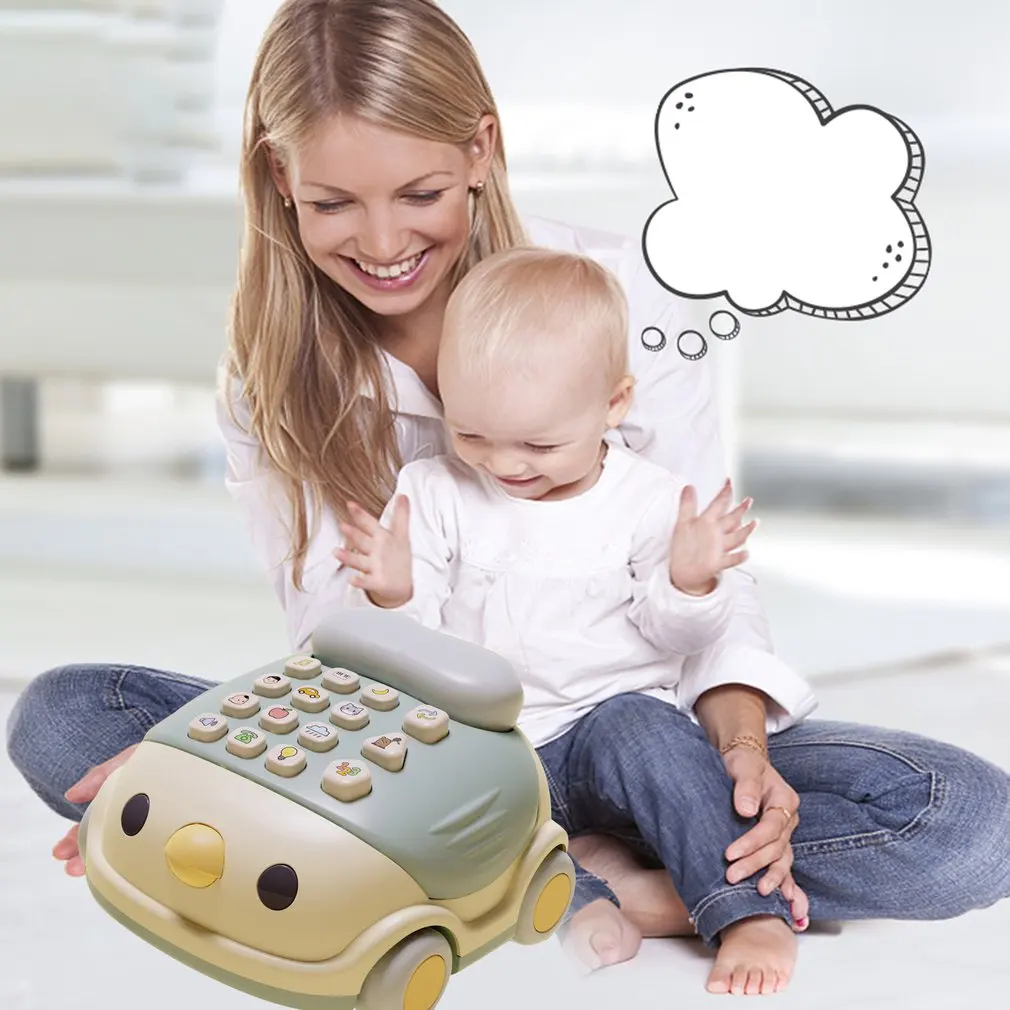 

Early Childhood Education Toys Multifunctional Chicken Phone Car Game Teaching Music Baby Fun Toy Phone