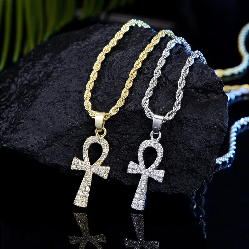 Цепочка с подвеской в виде ключа жизни для мужчин Ювелирное Украшение египетском