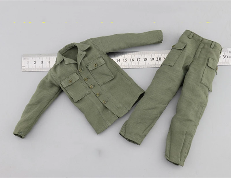 

1/6 Scale U.S Army Tactical Coat Pants Set Models for 12''Figures Bodies Accessories