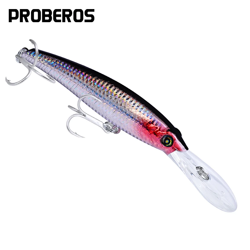 PROBEROS рыболовные приманки 46 5 г 1 64 oz большая блесна приманка с 2/0 # крючки 10 цветов