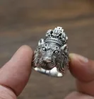 Винтаж в стиле Панк Корона Король Лев металлическое кольцо Для Мужчин's Rock вечерние Байкер ювелирные изделия