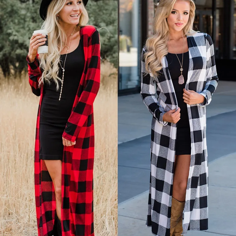 Women Long Sweater Buttons Knitted Cardigan Sleeve Neckline Knitwear Coat Autumn Winter 2019 Fashion Jumpers Ladies |