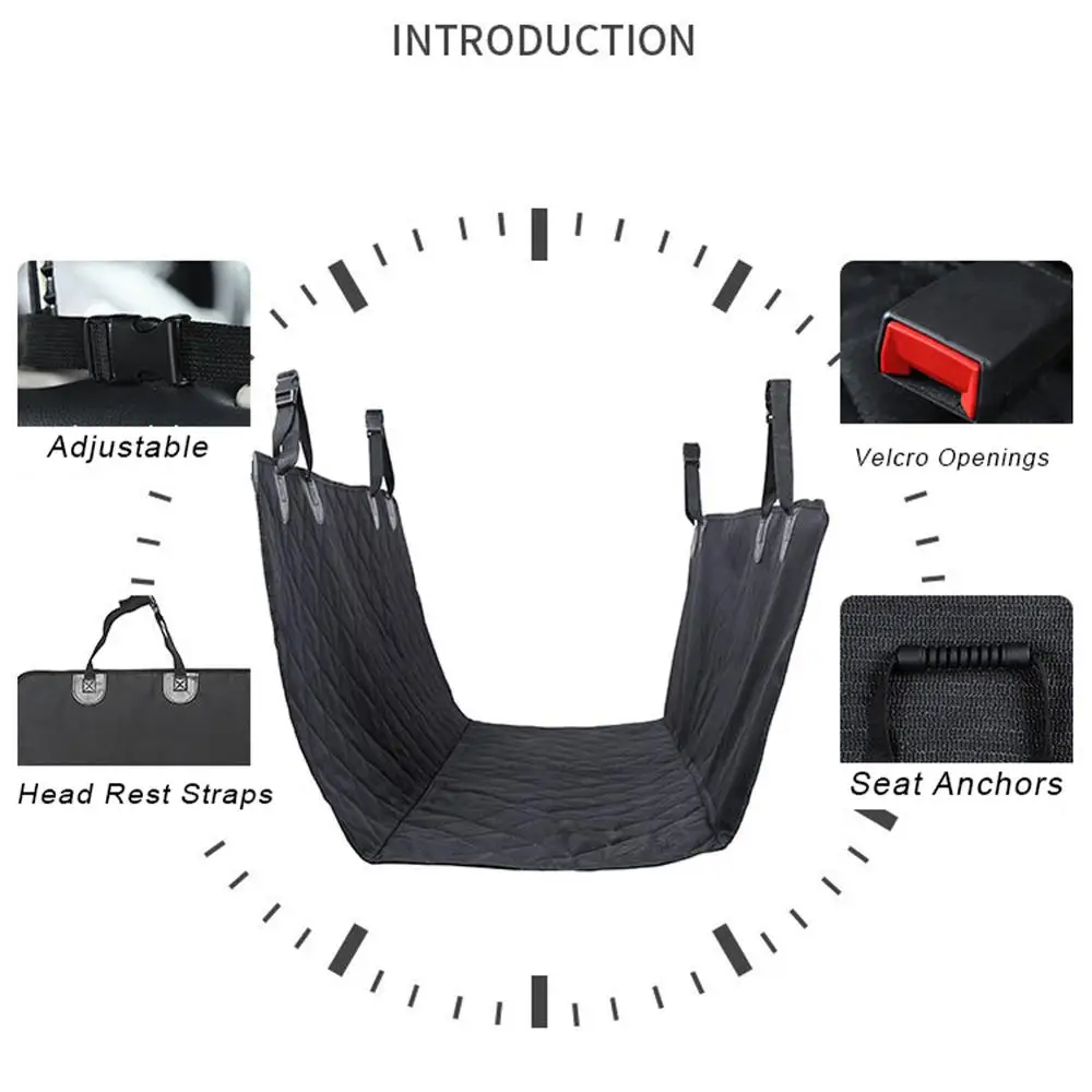 

Dog Car Seat Cover Luxury Quality Car Travel Pet Dog Carrier Car Bench Seat Cover Waterproof Pet Hammock Mat Cushion Protector