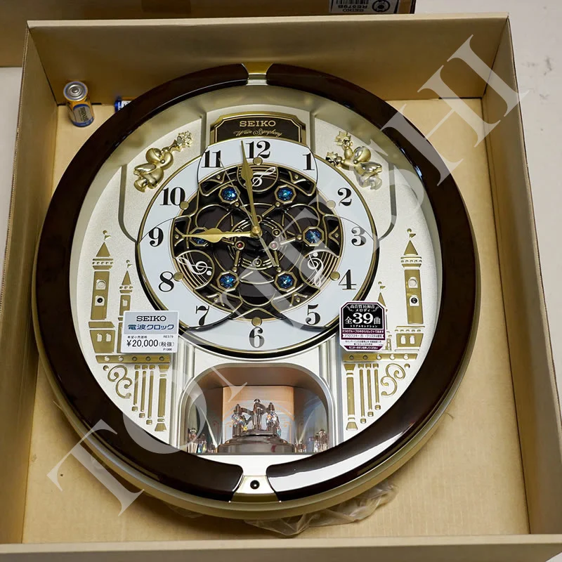 

Японские Настенные Часы SEIKO Seiko RE579B RE579S, музыкальные автоматические часы с возможностью настройки времени