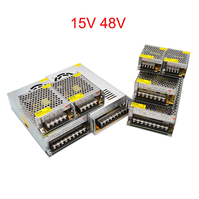 Трансформатор для светодиодной ленты источник питания 15 в 48 45 Вт 75 150 250 300 360 450