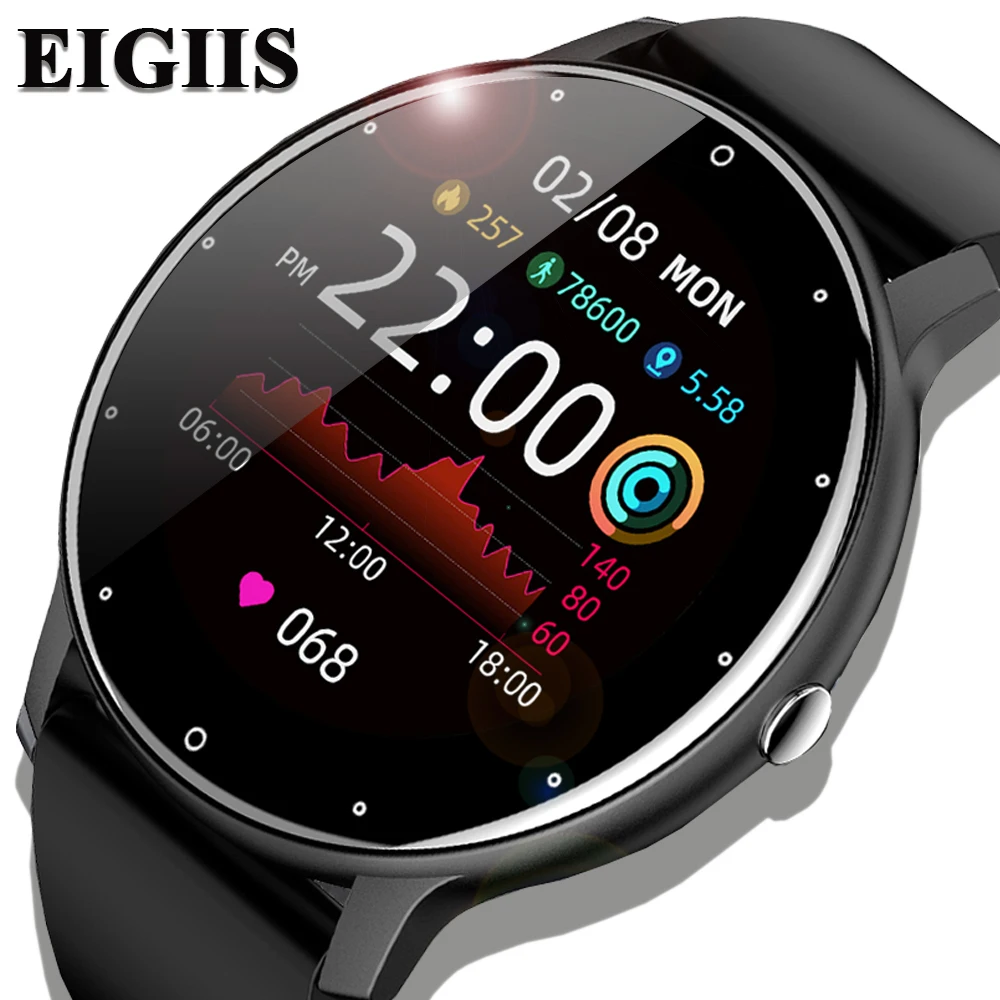 

Смарт-часы EIGIIS мужские с сенсорным экраном, водонепроницаемые IP67, Bluetooth
