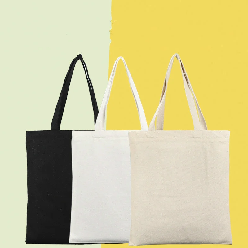

Large Capacity Canvas Tote Shoulder Bag Fabric Cotton Cloth Reusable Shopping Bag Eco Tote Bag Casual Beach HandBag Daily Use