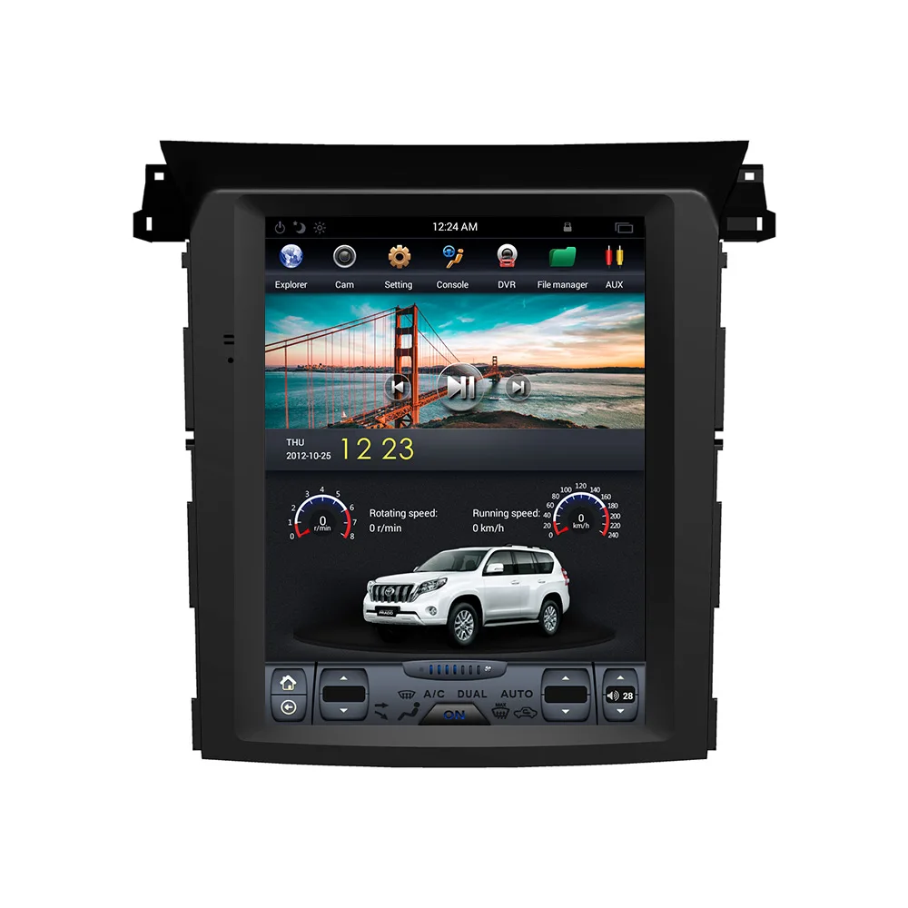 Автомагнитола в стиле Тесла на Android с вертикальным экраном GPS для Subaru Forester XV 2018 2019