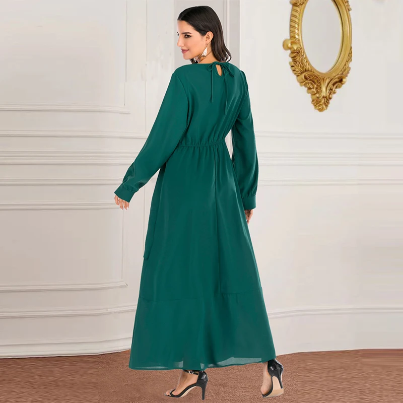 Мусульманское платье большого размера на Ближнем Востоке с неровной строчкой