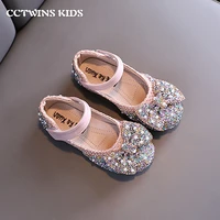 for girls shoes 2021 autumn kids fashion sandals pu brand rhinestone glitter princess toddler dress party dance flats baby shoes