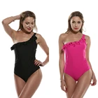 Бикини на одно плечо, Женский комплект пуш-ап, женский купальник, большие стринги Calzedonia, женский купальник 2021, сиамский бразильский сексуальный с оборками