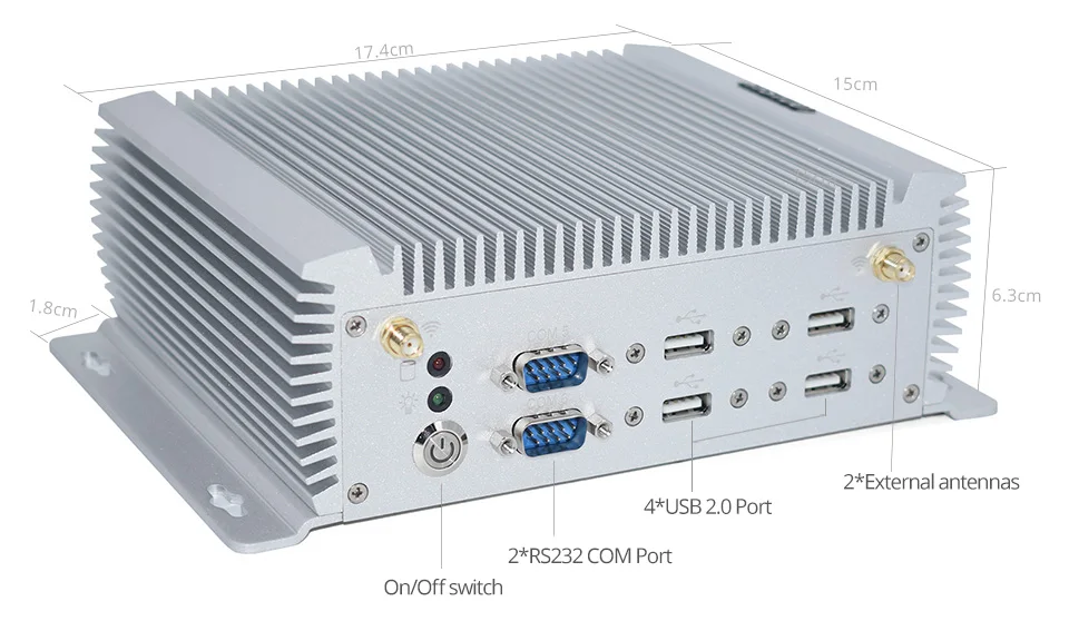 Verkauf HYSTOU Neueste Modle Intel Dual Core Minipc Dual Nuc I7 4500U I5 4200u Linux Industrielle Computer COM HDMI VGA Dünne Client