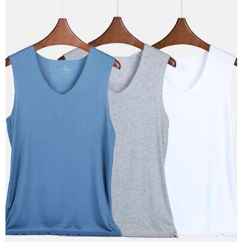 50s модал без рукавов суперэластичное нижнее белье Высокое качество Мужская