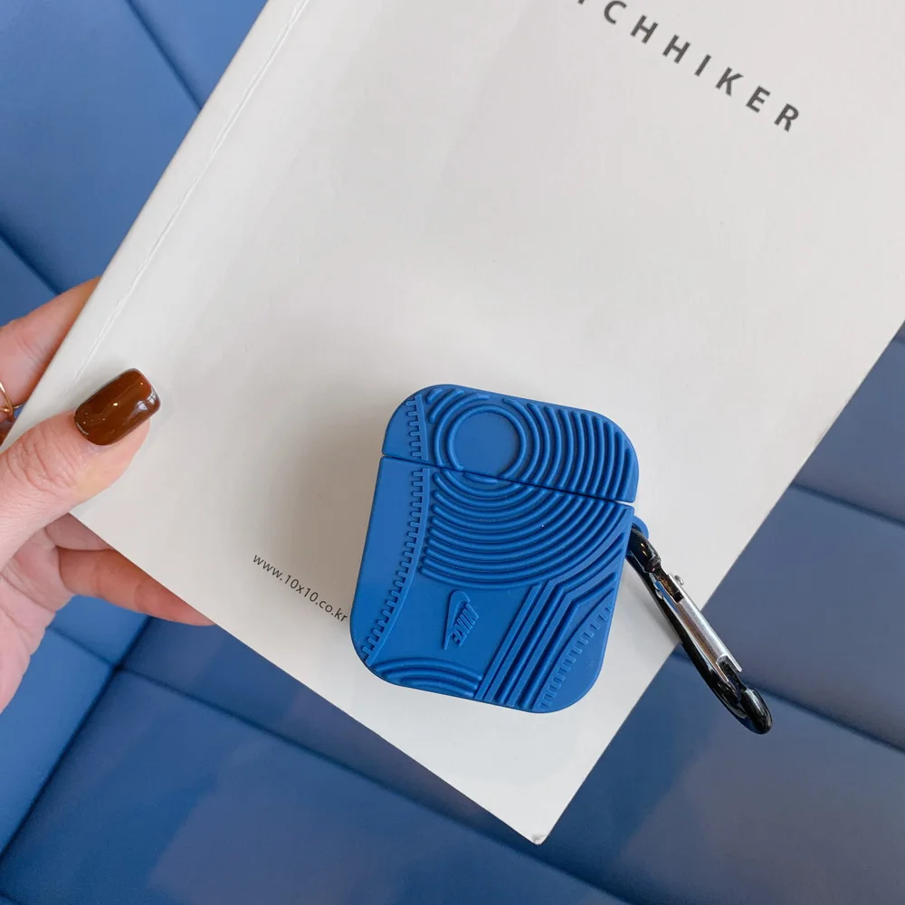 Модный 3D Мягкий силиконовый чехол с подошвой протектора для Airpods милый мультфильм тренд подарок для Apple Airpods2 Bluetooth наушники чехол